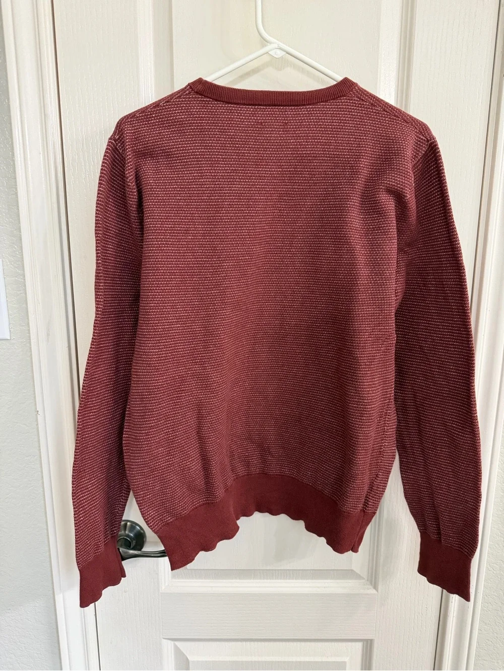 J. Crew Women’s Textured Crewneck Sweater in Wine